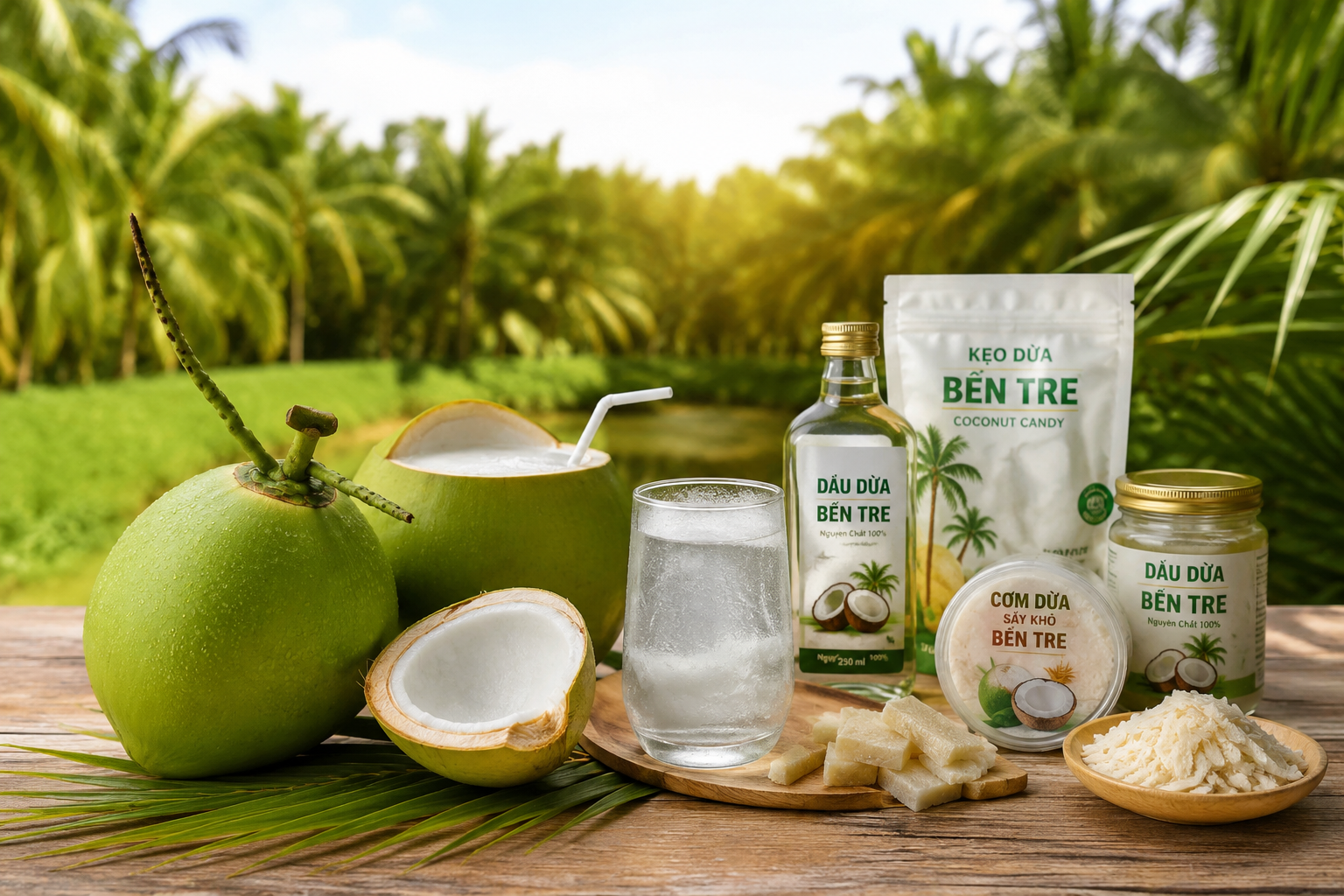 dừa bến tre wunjo