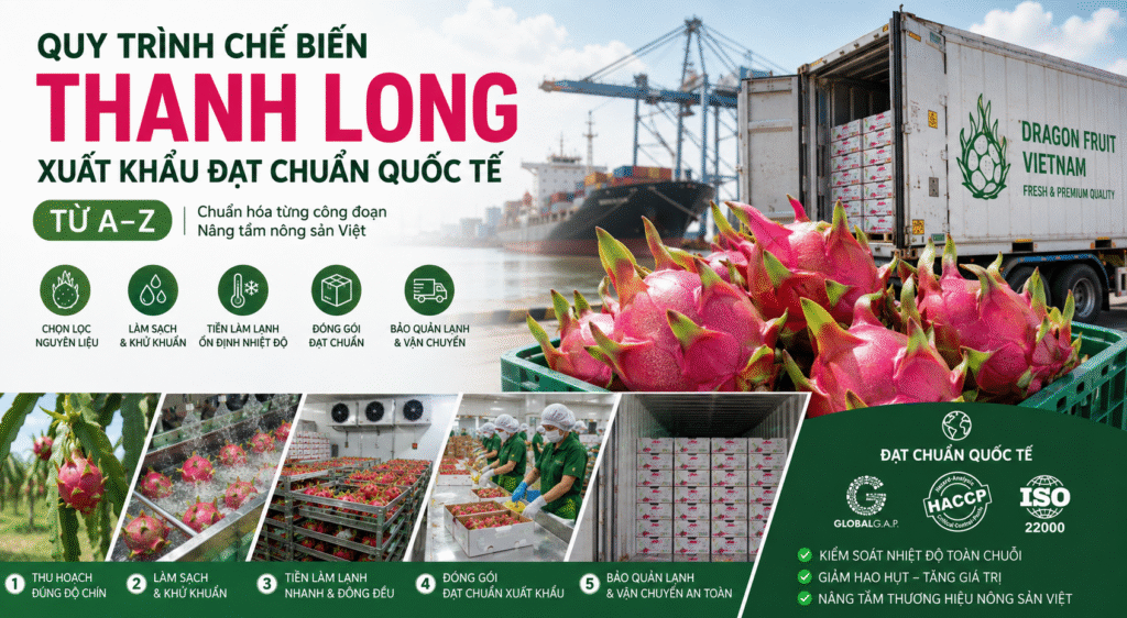 Vietnamese Dragon Fruits Export Process Product